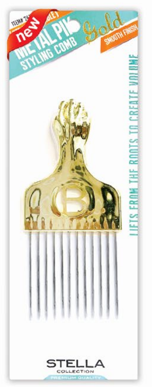 Stella Collection Afro Pick - Metall Gold