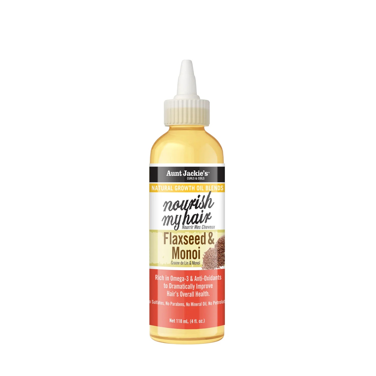 Aunt Jackie's Nourish My Hair Flaxseed & Monoi Natural Growth Oil Blend 118ml