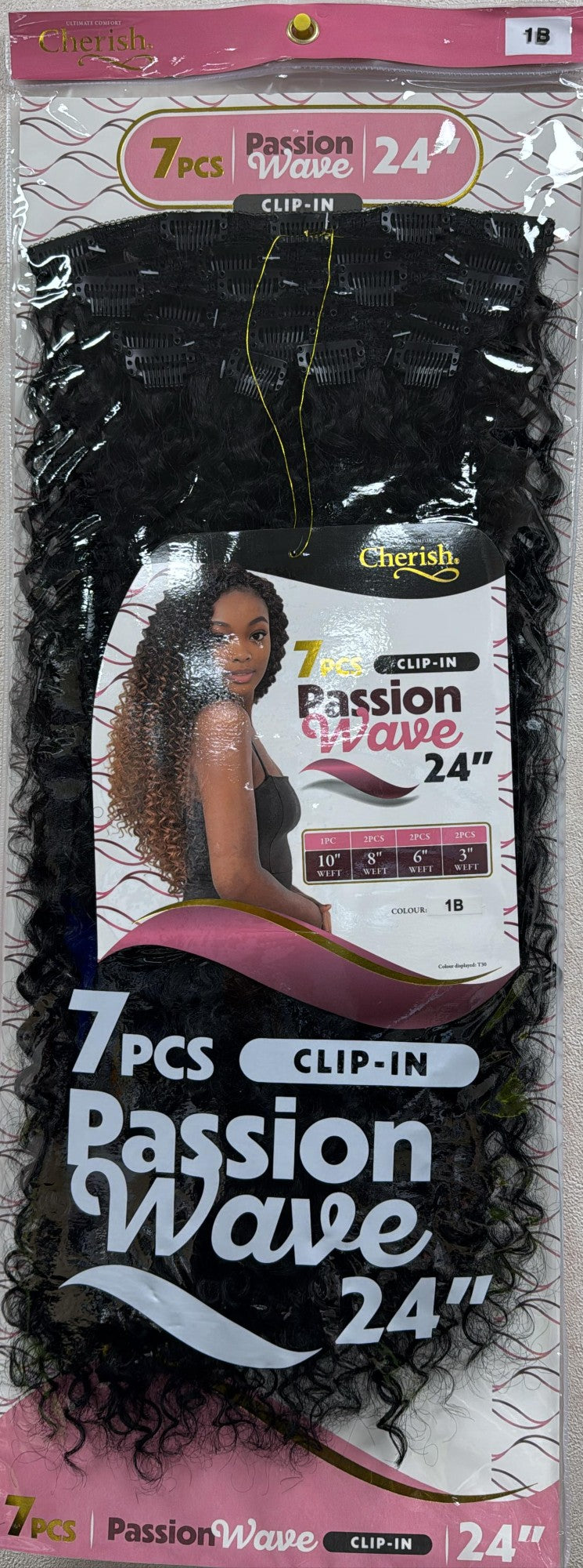 CHERISH CLIP-IN: PASSION WAVE 24" 7PCS