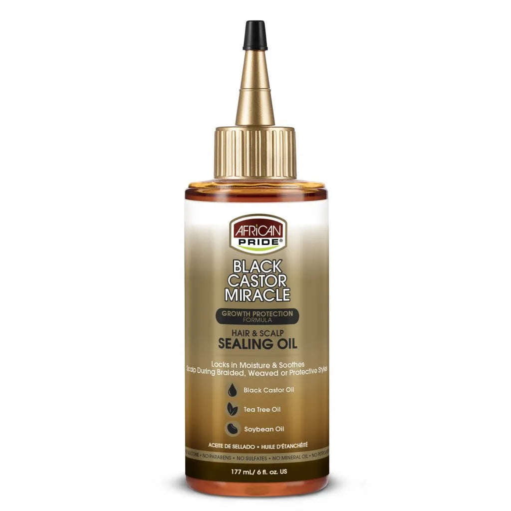 African Pride Black Castor Miracle Hair & Scalp Sealing Oil 177ml