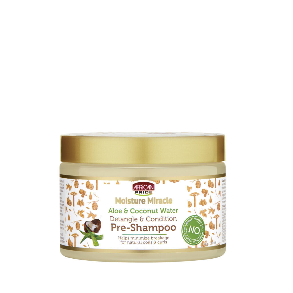 African Pride Moisture Miracle Aloe & Coconut Water Pre-Shampoo 340g