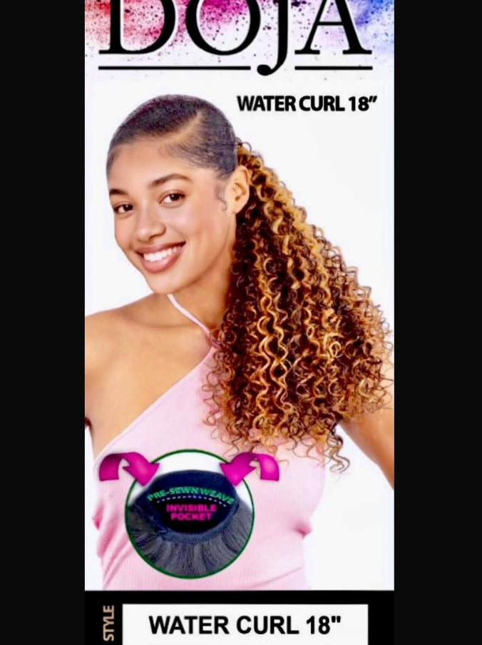 DOJA PONYTAIL WATER CURL 18"