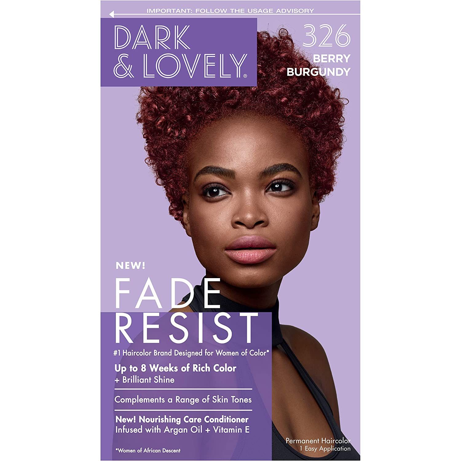 Dark & Lovely Fade Resist Berry Burgundy Rich Conditioning Color 326