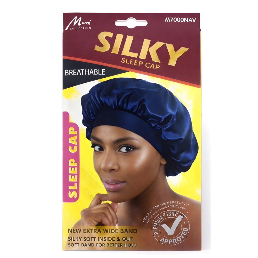 Murry Collection Silky Sleeping Cap Navy