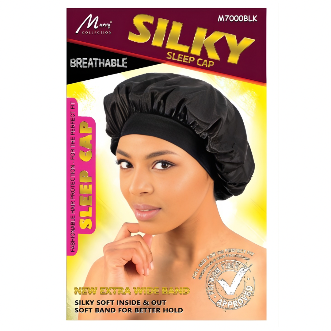 Murry Collection Silky Sleeping Cap Black
