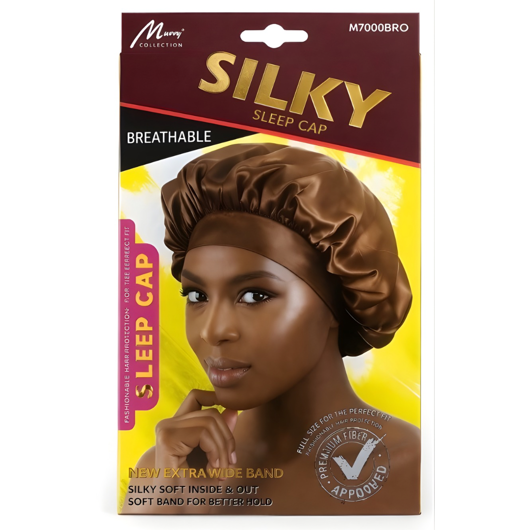 Murry Collection Silky Sleeping Cap Brown