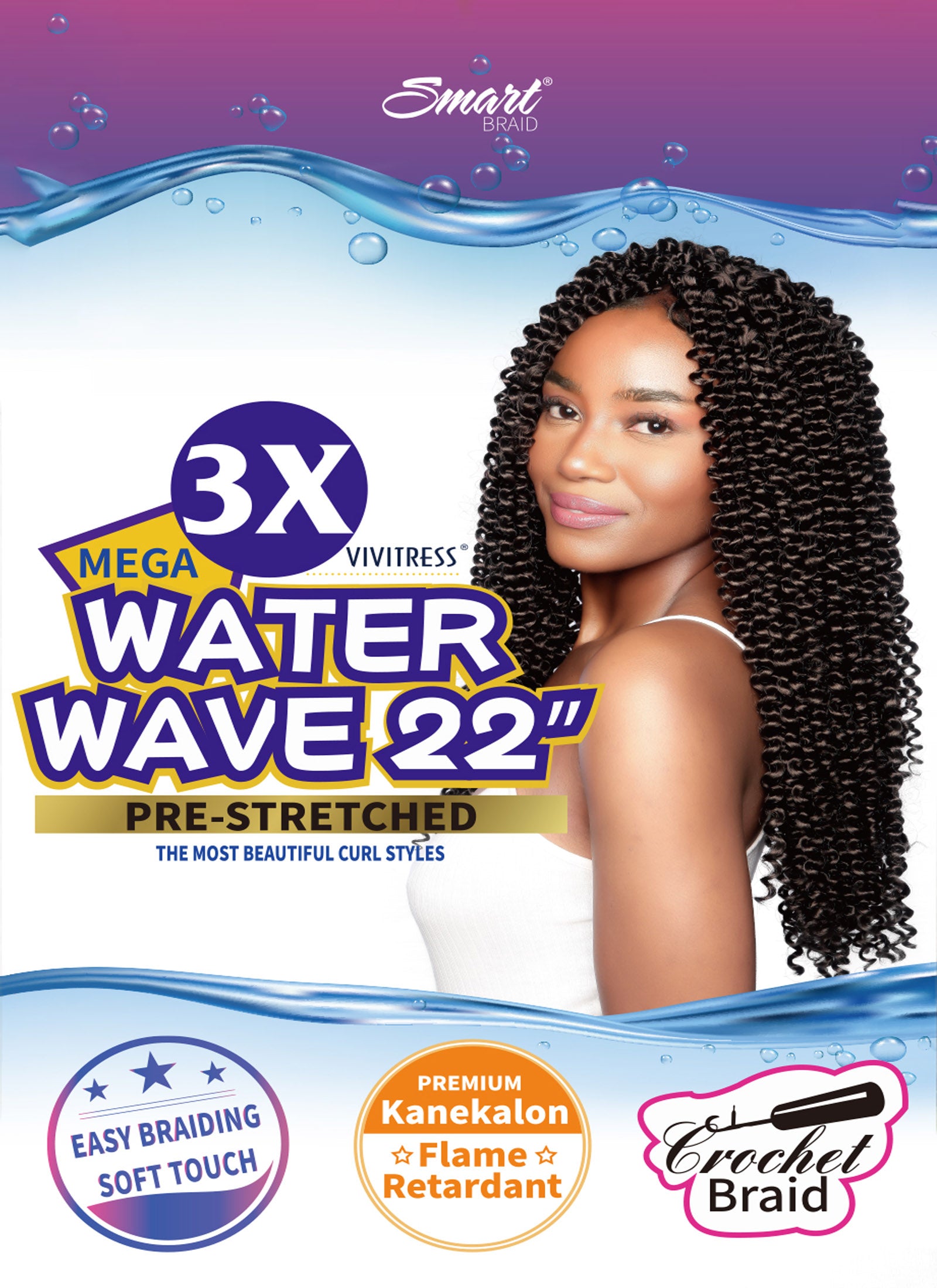VIVITRESS 3X WATER WAVE 22″
