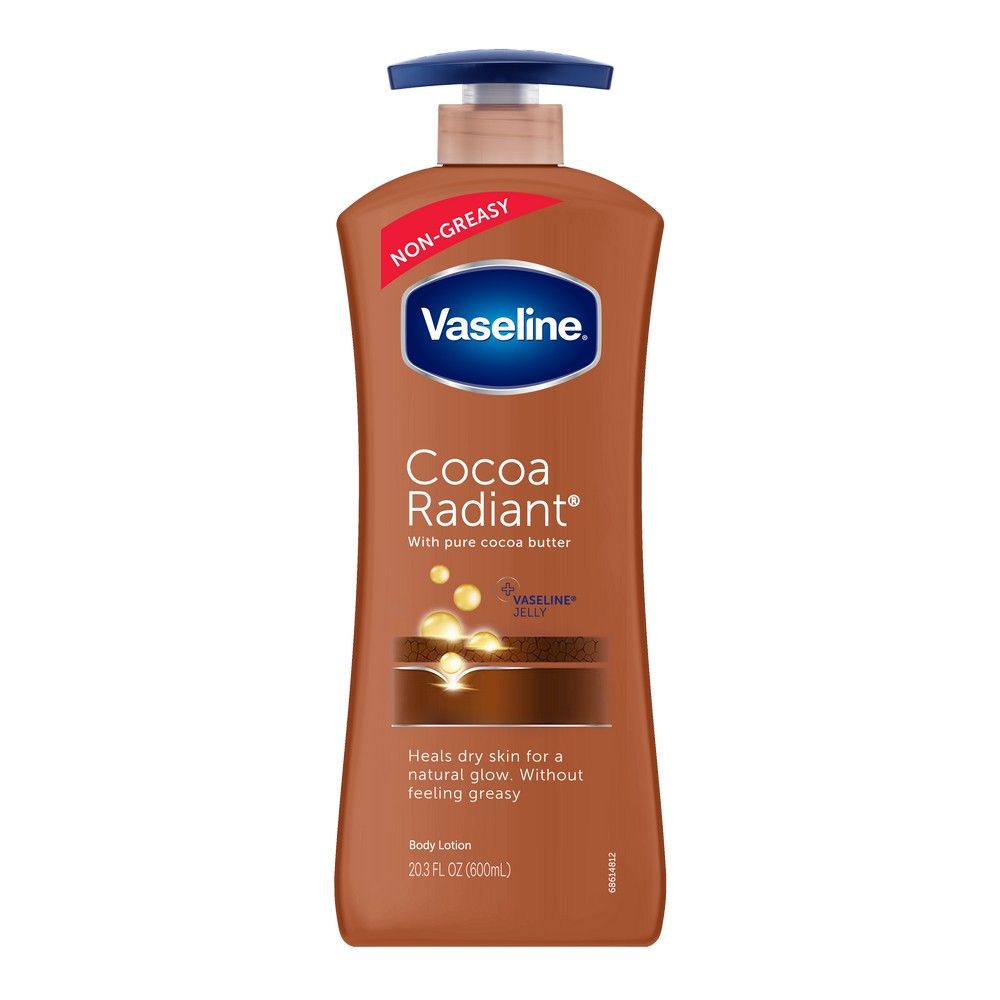 Vaseline Cocoa Radiant Intensive Care Body Lotion Non-Greasy 600ml